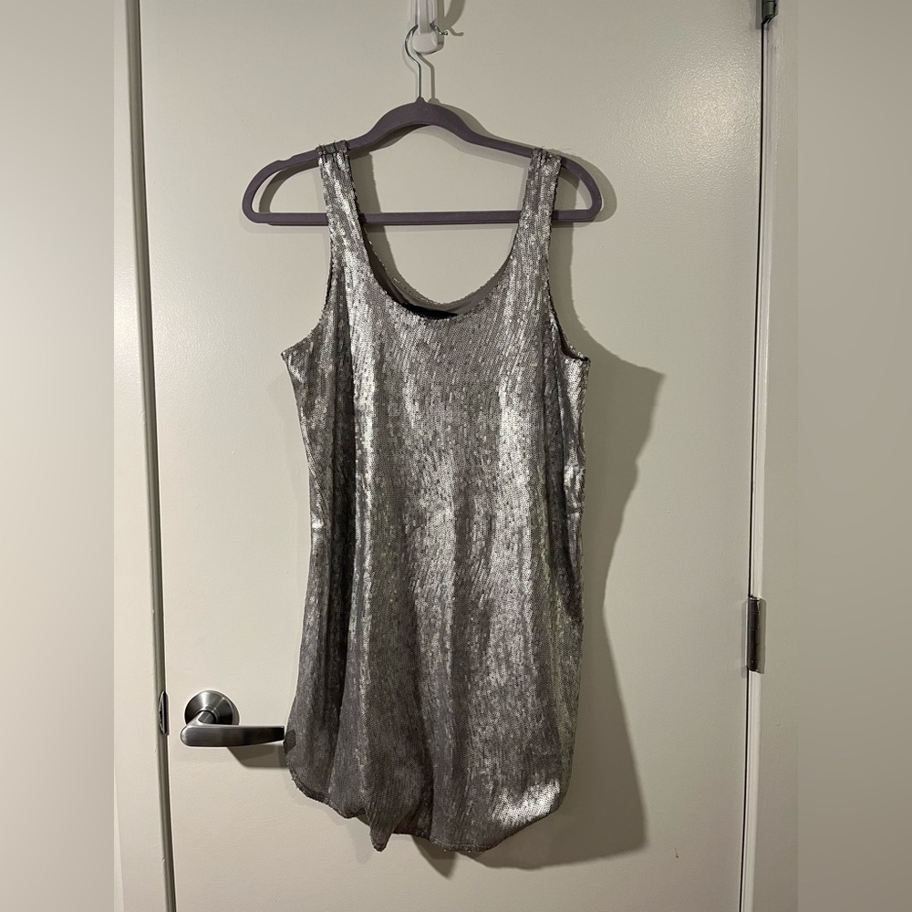 Metallic Sequin Dress